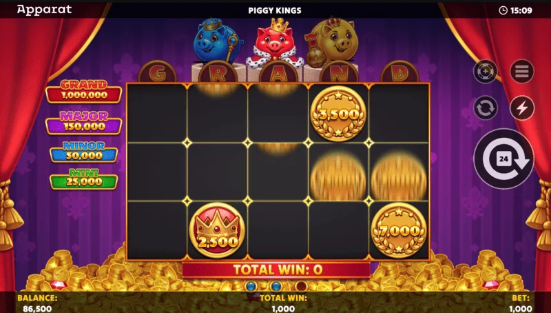 Piggy Kings - екран за Buy Feature и избор за купување